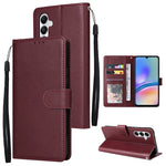 Custodia per cellulare multifunzionale in pelle con chiusura orizzontale con tre slot per schede, For Samsung Galaxy S24 Ultra 5G, For Samsung Galaxy S24+ 5G, For Samsung Galaxy S24 5G, For Samsung Galaxy A05s