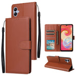 Custodia per cellulare multifunzionale in pelle con chiusura orizzontale con tre slot per schede, For Samsung Galaxy A04e