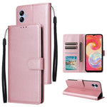 Custodia per cellulare multifunzionale in pelle con chiusura orizzontale con tre slot per schede, For Samsung Galaxy A04e