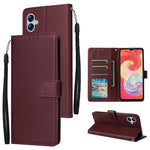 Custodia per cellulare multifunzionale in pelle con chiusura orizzontale con tre slot per schede, For Samsung Galaxy A04e