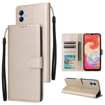 Custodia per cellulare multifunzionale in pelle con chiusura orizzontale con tre slot per schede, For Samsung Galaxy A04e