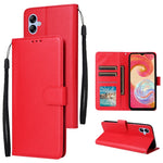 Custodia per cellulare multifunzionale in pelle con chiusura orizzontale con tre slot per schede, For Samsung Galaxy A04e