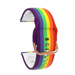 Cinturino di ricambio per cinturino di ricambio in silicone arcobaleno universale, 20mm, 22mm