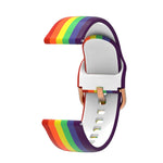 Cinturino di ricambio per cinturino di ricambio in silicone arcobaleno universale, 20mm, 22mm