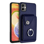 Custodia per telefono in PU con supporto per anello per borsa per carte d'organo, For Samsung Galaxy A24 4G, For Samsung Galaxy A04e / M04 / F04 4G, For Samsung Galaxy A34 5G, For Samsung Galaxy A54 5G