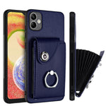 Custodia per telefono in PU con supporto per anello per borsa per carte d'organo, For Samsung Galaxy A05, For Samsung Galaxy A05s 4G, For Samsung Galaxy A25 5G Global, For Samsung Galaxy S23 FE 5G