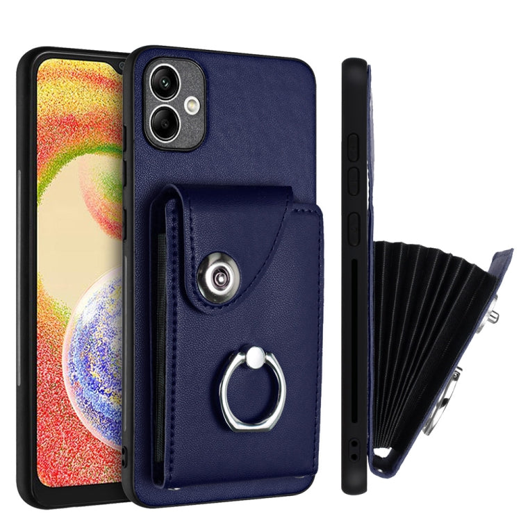 Custodia per telefono in PU con supporto per anello per borsa per carte d'organo, For Samsung Galaxy A05, For Samsung Galaxy A05s 4G, For Samsung Galaxy A25 5G Global, For Samsung Galaxy S23 FE 5G