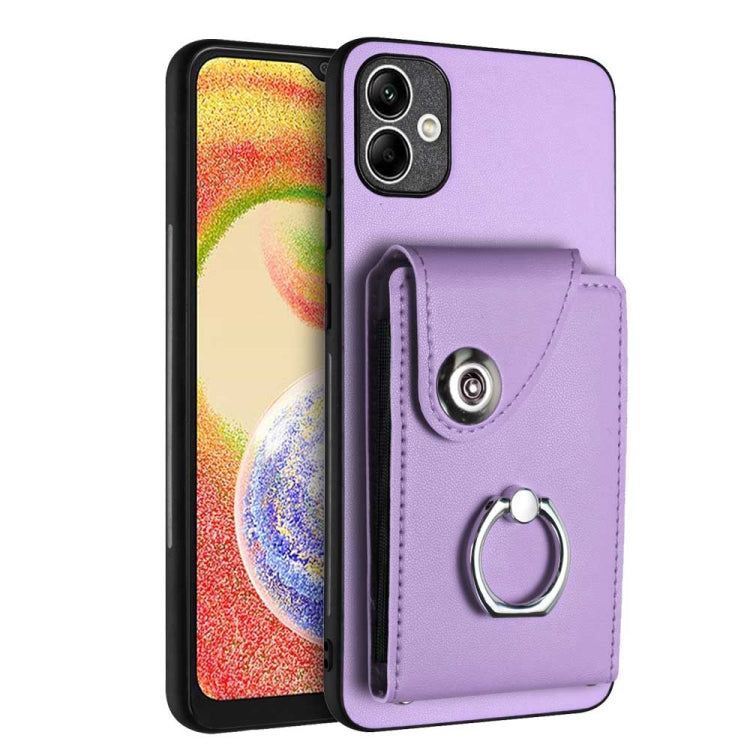 Custodia per telefono in PU con supporto per anello per borsa per carte d'organo, For Samsung Galaxy A05, For Samsung Galaxy A05s 4G, For Samsung Galaxy A25 5G Global, For Samsung Galaxy S23 FE 5G