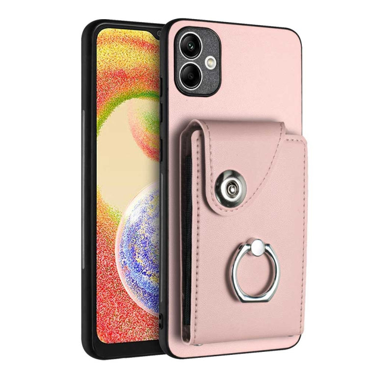 Custodia per telefono in PU con supporto per anello per borsa per carte d'organo, For Samsung Galaxy A05, For Samsung Galaxy A05s 4G, For Samsung Galaxy A25 5G Global, For Samsung Galaxy S23 FE 5G