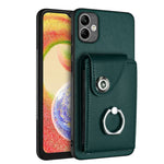 Custodia per telefono in PU con supporto per anello per borsa per carte d'organo, For Samsung Galaxy A05, For Samsung Galaxy A05s 4G, For Samsung Galaxy A25 5G Global, For Samsung Galaxy S23 FE 5G