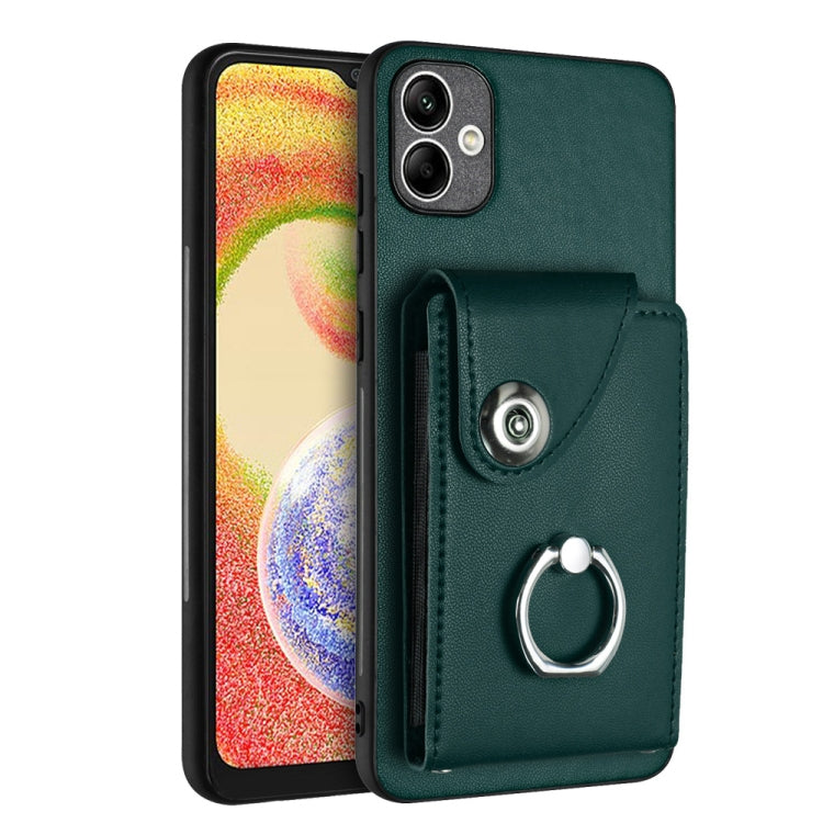 Custodia per telefono in PU con supporto per anello per borsa per carte d'organo, For Samsung Galaxy A05, For Samsung Galaxy A05s 4G, For Samsung Galaxy A25 5G Global, For Samsung Galaxy S23 FE 5G