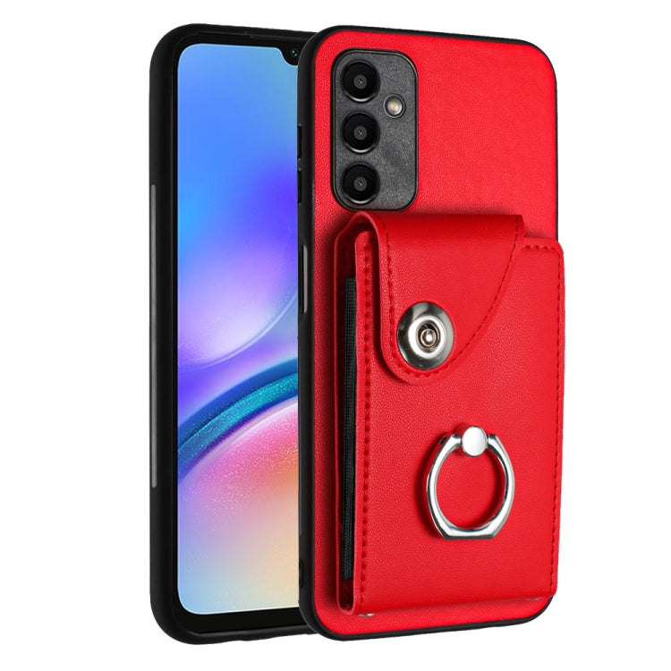 Custodia per telefono in PU con supporto per anello per borsa per carte d'organo, For Samsung Galaxy A05, For Samsung Galaxy A05s 4G, For Samsung Galaxy A25 5G Global, For Samsung Galaxy S23 FE 5G