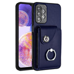 Custodia per telefono in PU con supporto per anello per borsa per carte d'organo, For Samsung Galaxy A53 5G, For Samsung Galaxy A33 5G, For Samsung Galaxy A13 4G, For Samsung Galaxy S22 Ultra 5G