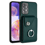 Custodia per telefono in PU con supporto per anello per borsa per carte d'organo, For Samsung Galaxy A53 5G, For Samsung Galaxy A33 5G, For Samsung Galaxy A13 4G, For Samsung Galaxy S22 Ultra 5G