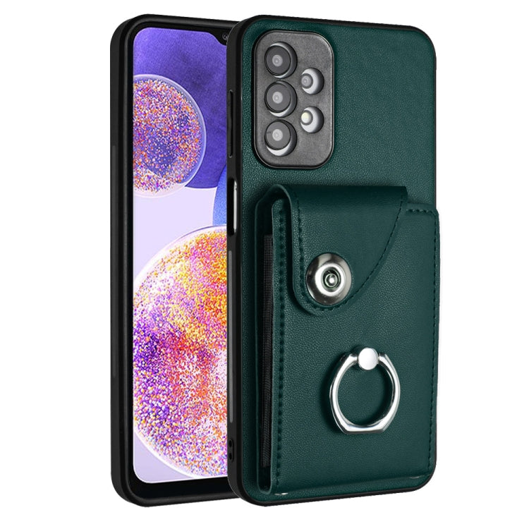 Custodia per telefono in PU con supporto per anello per borsa per carte d'organo, For Samsung Galaxy A53 5G, For Samsung Galaxy A33 5G, For Samsung Galaxy A13 4G, For Samsung Galaxy S22 Ultra 5G