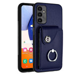 Custodia per telefono in PU con supporto per anello per borsa per carte d'organo, For Samsung Galaxy S24 Ultra 5G, For Samsung Galaxy S24+ 5G, For Samsung Galaxy S24 5G, For Samsung Galaxy A15 4G