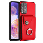 Custodia per telefono in PU con supporto per anello per borsa per carte d'organo, For Samsung Galaxy A04 4G, For Samsung Galaxy A13 5G / A04s, For Samsung Galaxy S20 FE, For Samsung Galaxy A23 165.4mm