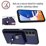 Custodia per telefono in PU con supporto per anello per borsa per carte d'organo, For Samsung Galaxy A24 4G, For Samsung Galaxy A04e / M04 / F04 4G, For Samsung Galaxy A34 5G, For Samsung Galaxy A54 5G