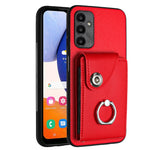 Custodia per telefono in PU con supporto per anello per borsa per carte d'organo, For Samsung Galaxy A24 4G, For Samsung Galaxy A04e / M04 / F04 4G, For Samsung Galaxy A34 5G, For Samsung Galaxy A54 5G