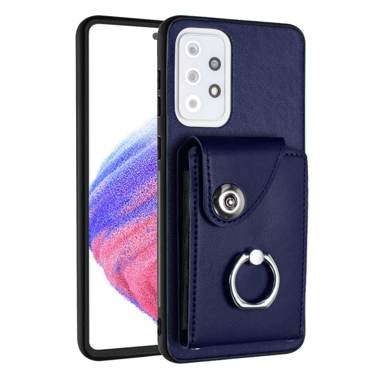 Custodia per telefono in PU con supporto per anello per borsa per carte d'organo, For Samsung Galaxy A53 5G, For Samsung Galaxy A33 5G, For Samsung Galaxy A13 4G, For Samsung Galaxy S22 Ultra 5G