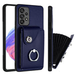 Custodia per telefono in PU con supporto per anello per borsa per carte d'organo, For Samsung Galaxy A53 5G, For Samsung Galaxy A33 5G, For Samsung Galaxy A13 4G, For Samsung Galaxy S22 Ultra 5G