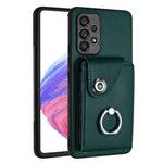 Custodia per telefono in PU con supporto per anello per borsa per carte d'organo, For Samsung Galaxy A53 5G, For Samsung Galaxy A33 5G, For Samsung Galaxy A13 4G, For Samsung Galaxy S22 Ultra 5G