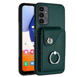 Custodia per telefono in PU con supporto per anello per borsa per carte d'organo, For Samsung Galaxy A05, For Samsung Galaxy A05s 4G, For Samsung Galaxy A25 5G Global, For Samsung Galaxy S23 FE 5G