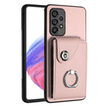 Custodia per telefono in PU con supporto per anello per borsa per carte d'organo, For Samsung Galaxy S22+ 5G, For Samsung Galaxy S22 5G, For Samsung Galaxy S21 FE 5G, For Samsung Galaxy A52 5G