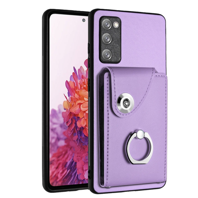 Custodia per telefono in PU con supporto per anello per borsa per carte d'organo, For Samsung Galaxy A04 4G, For Samsung Galaxy A13 5G / A04s, For Samsung Galaxy S20 FE, For Samsung Galaxy A23 165.4mm