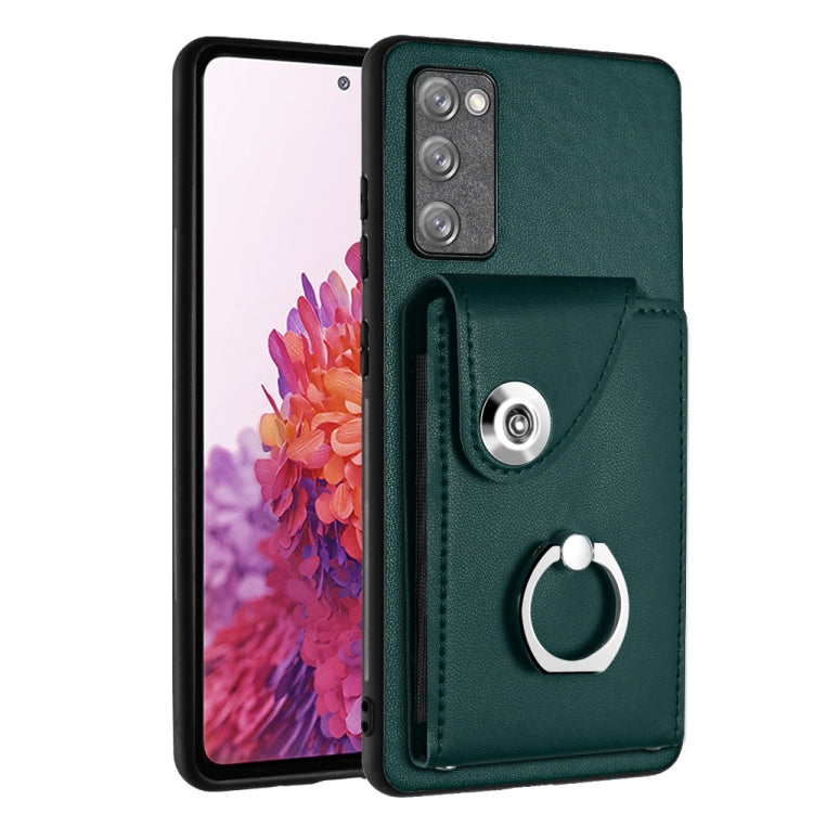 Custodia per telefono in PU con supporto per anello per borsa per carte d'organo, For Samsung Galaxy A04 4G, For Samsung Galaxy A13 5G / A04s, For Samsung Galaxy S20 FE, For Samsung Galaxy A23 165.4mm