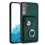 Custodia per telefono in PU con supporto per anello per borsa per carte d'organo, For Samsung Galaxy S22+ 5G, For Samsung Galaxy S22 5G, For Samsung Galaxy S21 FE 5G, For Samsung Galaxy A52 5G