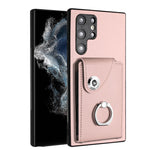 Custodia per telefono in PU con supporto per anello per borsa per carte d'organo, For Samsung Galaxy A53 5G, For Samsung Galaxy A33 5G, For Samsung Galaxy A13 4G, For Samsung Galaxy S22 Ultra 5G