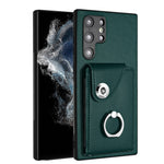 Custodia per telefono in PU con supporto per anello per borsa per carte d'organo, For Samsung Galaxy A53 5G, For Samsung Galaxy A33 5G, For Samsung Galaxy A13 4G, For Samsung Galaxy S22 Ultra 5G