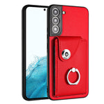 Custodia per telefono in PU con supporto per anello per borsa per carte d'organo, For Samsung Galaxy S22+ 5G, For Samsung Galaxy S22 5G, For Samsung Galaxy S21 FE 5G, For Samsung Galaxy A52 5G