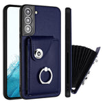 Custodia per telefono in PU con supporto per anello per borsa per carte d'organo, For Samsung Galaxy S22+ 5G, For Samsung Galaxy S22 5G, For Samsung Galaxy S21 FE 5G, For Samsung Galaxy A52 5G