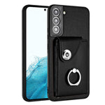 Custodia per telefono in PU con supporto per anello per borsa per carte d'organo, For Samsung Galaxy S22+ 5G, For Samsung Galaxy S22 5G, For Samsung Galaxy S21 FE 5G, For Samsung Galaxy A52 5G