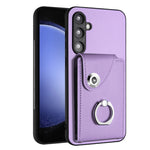 Custodia per telefono in PU con supporto per anello per borsa per carte d'organo, For Samsung Galaxy A05, For Samsung Galaxy A05s 4G, For Samsung Galaxy A25 5G Global, For Samsung Galaxy S23 FE 5G