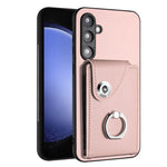 Custodia per telefono in PU con supporto per anello per borsa per carte d'organo, For Samsung Galaxy A05, For Samsung Galaxy A05s 4G, For Samsung Galaxy A25 5G Global, For Samsung Galaxy S23 FE 5G