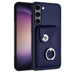 Custodia per telefono in PU con supporto per anello per borsa per carte d'organo, For Samsung Galaxy S23 Ultra 5G, For Samsung Galaxy S23+ 5G, For Samsung Galaxy S23 5G, For Samsung Galaxy A14 5G