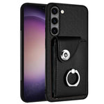 Custodia per telefono in PU con supporto per anello per borsa per carte d'organo, For Samsung Galaxy S23 Ultra 5G, For Samsung Galaxy S23+ 5G, For Samsung Galaxy S23 5G, For Samsung Galaxy A14 5G