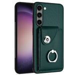 Custodia per telefono in PU con supporto per anello per borsa per carte d'organo, For Samsung Galaxy S23 Ultra 5G, For Samsung Galaxy S23+ 5G, For Samsung Galaxy S23 5G, For Samsung Galaxy A14 5G