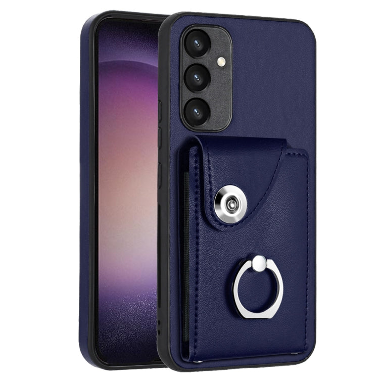 Custodia per telefono in PU con supporto per anello per borsa per carte d'organo, For Samsung Galaxy A24 4G, For Samsung Galaxy A04e / M04 / F04 4G, For Samsung Galaxy A34 5G, For Samsung Galaxy A54 5G