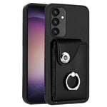 Custodia per telefono in PU con supporto per anello per borsa per carte d'organo, For Samsung Galaxy A24 4G, For Samsung Galaxy A04e / M04 / F04 4G, For Samsung Galaxy A34 5G, For Samsung Galaxy A54 5G