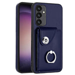 Custodia per telefono in PU con supporto per anello per borsa per carte d'organo, For Samsung Galaxy A24 4G, For Samsung Galaxy A04e / M04 / F04 4G, For Samsung Galaxy A34 5G, For Samsung Galaxy A54 5G