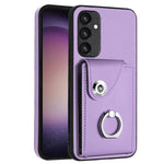Custodia per telefono in PU con supporto per anello per borsa per carte d'organo, For Samsung Galaxy A24 4G, For Samsung Galaxy A04e / M04 / F04 4G, For Samsung Galaxy A34 5G, For Samsung Galaxy A54 5G