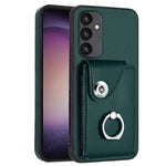 Custodia per telefono in PU con supporto per anello per borsa per carte d'organo, For Samsung Galaxy A24 4G, For Samsung Galaxy A04e / M04 / F04 4G, For Samsung Galaxy A34 5G, For Samsung Galaxy A54 5G