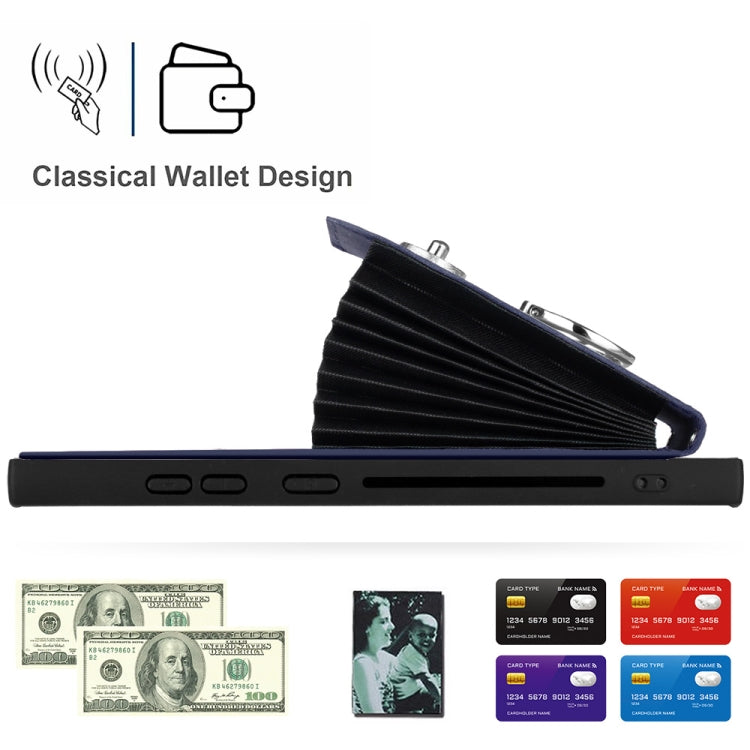 Custodia per telefono in PU con supporto per anello per borsa per carte d'organo, For Samsung Galaxy S24 Ultra 5G, For Samsung Galaxy S24+ 5G, For Samsung Galaxy S24 5G, For Samsung Galaxy A15 4G