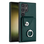 Custodia per telefono in PU con supporto per anello per borsa per carte d'organo, For Samsung Galaxy S24 Ultra 5G, For Samsung Galaxy S24+ 5G, For Samsung Galaxy S24 5G, For Samsung Galaxy A15 4G
