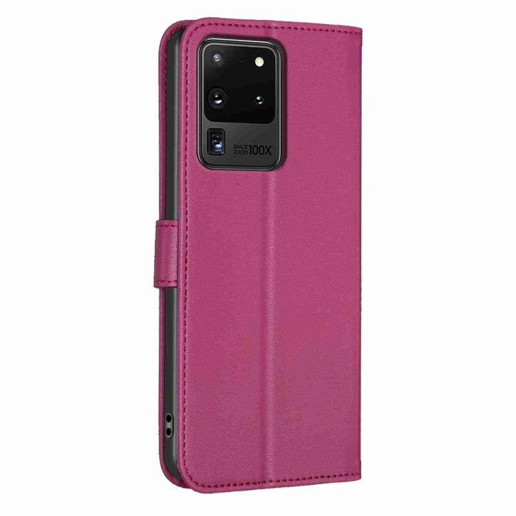 Custodia per telefono in pelle goffrata a quattro foglie, For Samsung Galaxy S20 Ultra, For Samsung Galaxy S20, For Samsung Galaxy S20+, For Samsung Galaxy A71 4G