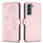 Custodia per telefono in pelle goffrata a quattro foglie, For Samsung Galaxy A53, For Samsung Galaxy A32 5G, For Samsung Galaxy S21 5G, For Samsung Galaxy S21+ 5G